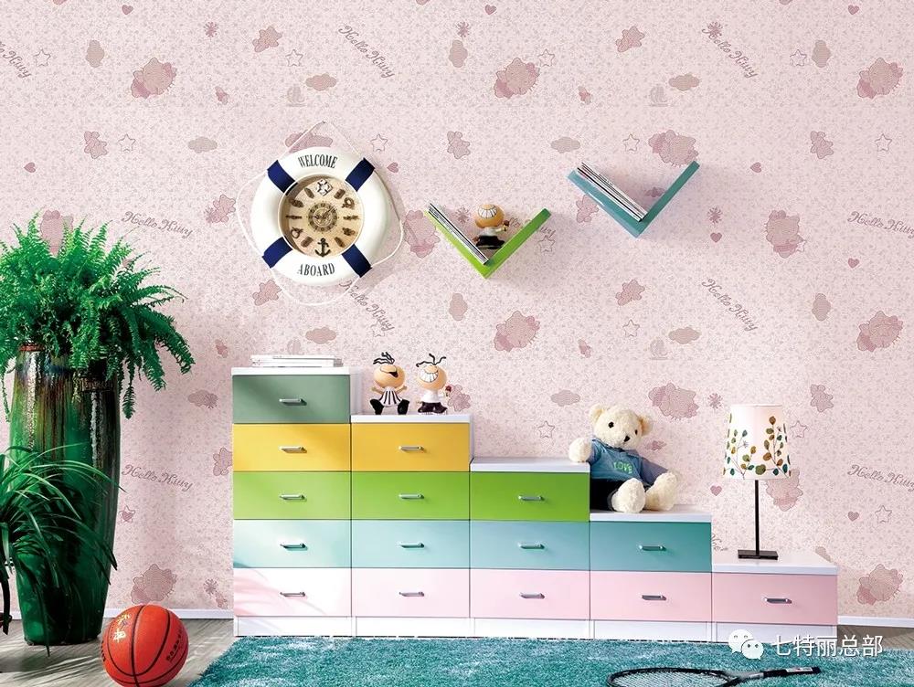 七特麗卡通墻布-C23-010